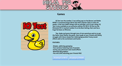 Desktop Screenshot of ninjapigstudios.com